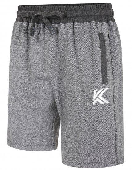 Kam Jeans 3304 Terry Contrast Shorts Charcoal - Laisvalaikio Kelnės ir Šortai - Laisvalaikio Kelnės ir Šortai - 2XL-12XL