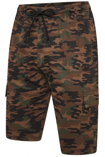 Kam Jeans 3306 Cargo Camo Lounge Shorts Khaki - Laisvalaikio kelnės ir šortai - Laisvalaikio Kelnės ir Šortai - 2XL-12XL