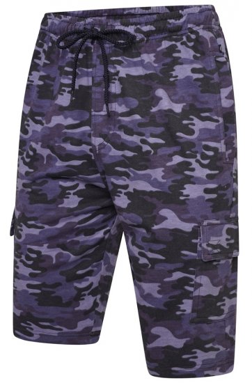 Kam Jeans 3306 Cargo Camo Lounge Shorts Navy - Laisvalaikio kelnės ir šortai - Laisvalaikio Kelnės ir Šortai - 2XL-12XL