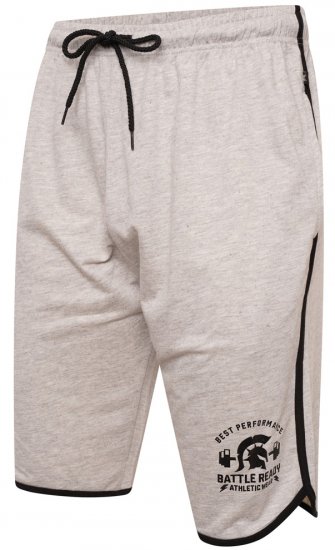 Kam Jeans 3308 Gym Jog Shorts Grey - Laisvalaikio kelnės ir šortai - Laisvalaikio Kelnės ir Šortai - 2XL-12XL
