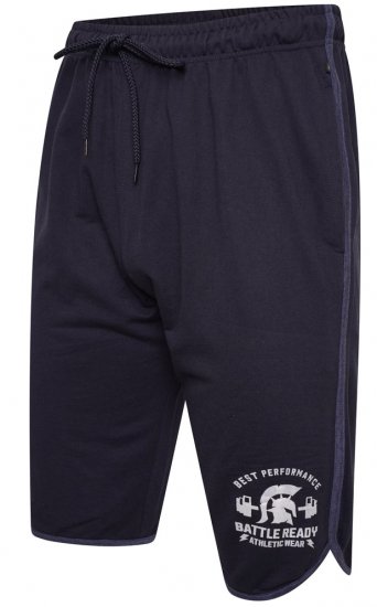 Kam Jeans 3308 Gym Jog Shorts Navy - Sportiniai drabuziai & outdoor - Dideliu dydziu sportiniai drabuziai vyrams