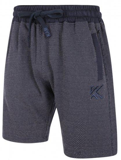 Kam Jeans 3310 Dobby Print Jog Shorts Indigo - Laisvalaikio Kelnės ir Šortai - Laisvalaikio Kelnės ir Šortai - 2XL-12XL