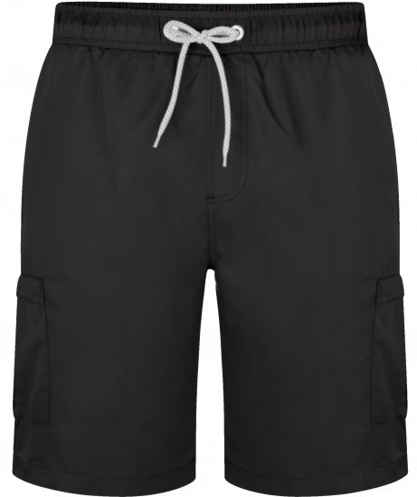 Kam Jeans 334 Cargo Swim Shorts Black - Apatinis trikotažas ir plaukimo apranga - Apatinis trikotažas - 2XL-8XL