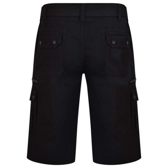 Kam Jeans 343 Cargoshorts Black - Šortai - Šortai - W40-W60