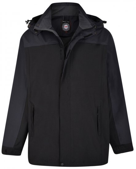Kam Jeans 439 Softshell Jacket Black - Didelės vyriškos striukės - Didelės vyriškos striukės