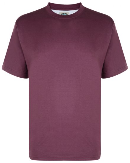 Kam Jeans Marškinėliai Tamsiai Violetiniai - Marškinėliai - Marškinėliai - 2XL-14XL