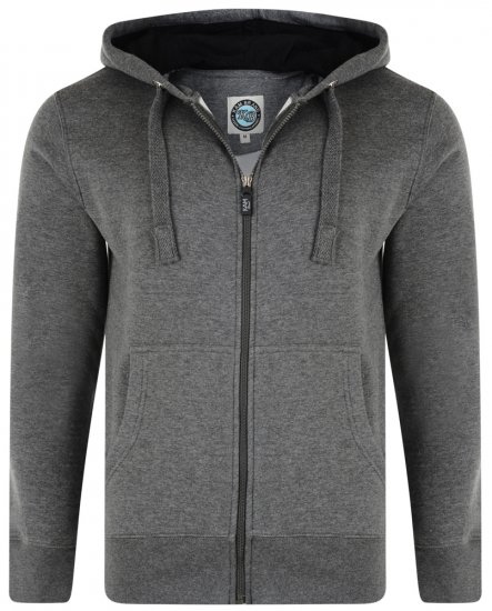Kam Jeans Hoodie Charcoal TALL SIZES - VYRIŠKI DRABUŽIAI MT-6XLT - Drabužiai aukštiems vyrams