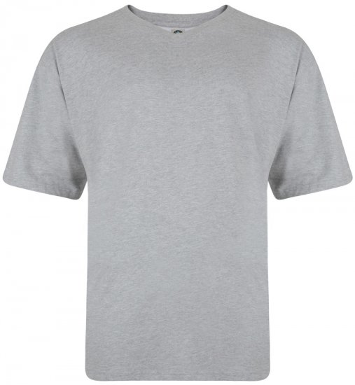 Kam Jeans V-neck T-shirt Grey - Marškinėliai - Marškinėliai - 2XL-14XL