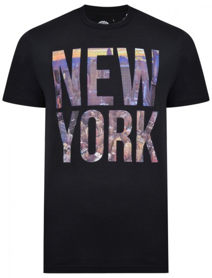 Kam Jeans 5257 T-shirt Black - Marškinėliai - Marškinėliai - 2XL-14XL