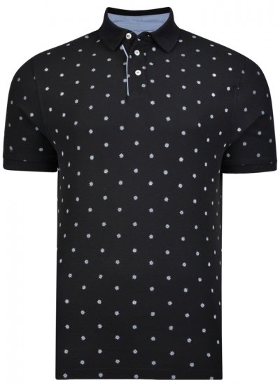 Kam Jeans 5272 Polo Black - Polo marškinėliai - Polo marškinėliai - 2XL-8XL