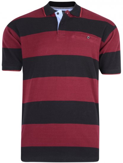 Kam Jeans 5292 Polo Burgundy - Polo marškinėliai - Polo marškinėliai - 2XL-8XL