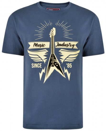 Kam Jeans 5303 T-shirt Insignia - Marškinėliai - Marškinėliai - 2XL-14XL