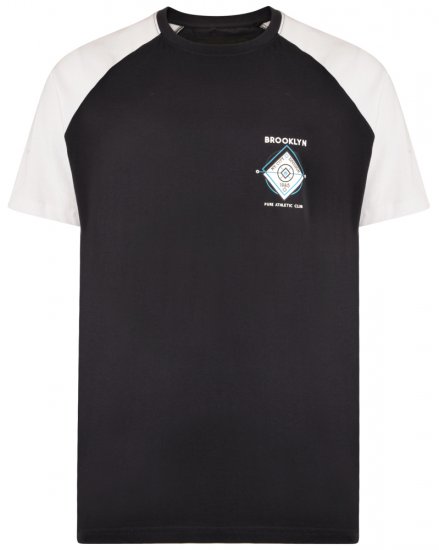 Kam Jeans 5304 T-shirt Navy - Marškinėliai - Marškinėliai - 2XL-14XL