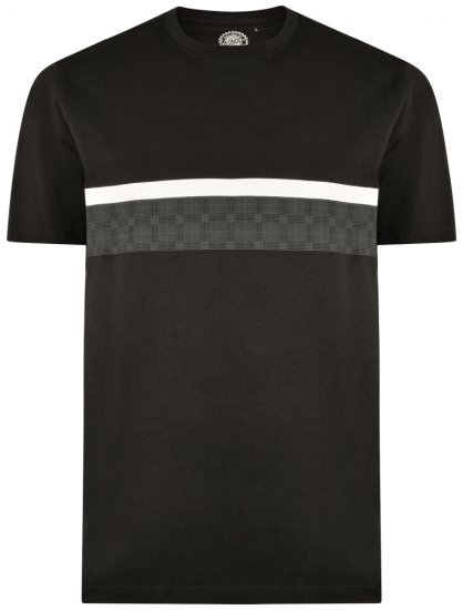 Kam Jeans 5307 T-shirt Black - Marškinėliai - Marškinėliai - 2XL-14XL