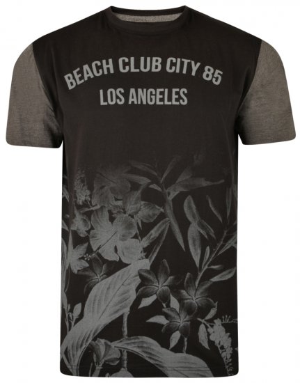 Kam Jeans 5313 T-shirt Black - Marškinėliai - Marškinėliai - 2XL-14XL