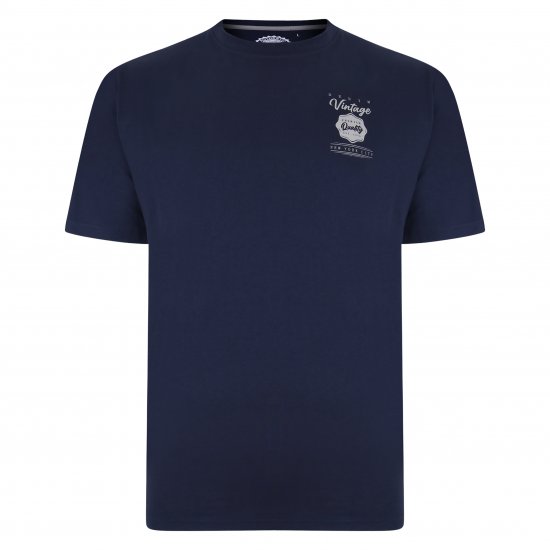 Kam Jeans 5348 T-shirt Vintage/Denim Twin Pack - Marškinėliai - Marškinėliai - 2XL-14XL