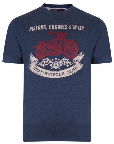 Kam Jeans 5351 Piston Motors Club T-shirt Insignia - Marškinėliai - Marškinėliai - 2XL-14XL