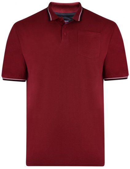 Kam Jeans 5400 Polo Burgundy - Polo marškinėliai - Polo marškinėliai - 2XL-8XL