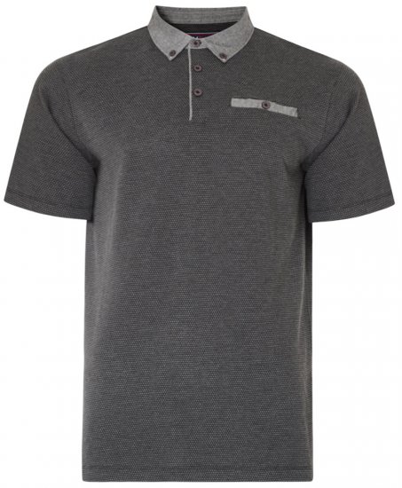 Kam Jeans 5402 T-shirt Charcoal - Polo marškinėliai - Polo marškinėliai - 2XL-8XL