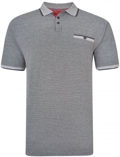 Kam Jeans 5416 Polo Black - Polo marškinėliai - Polo marškinėliai - 2XL-8XL