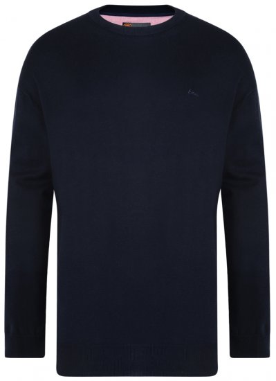 Kam Jeans Knitted Sweater Navy - Megztiniai ir džemperiai - Megztiniai ir Džemperiai - 2XL-14XL