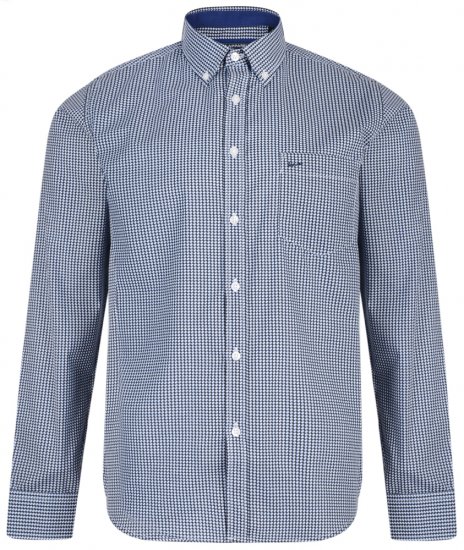 Kam Jeans 6177 Long Sleeve Shirt Denim Blue - Marškiniai - Marškiniai - 2XL-8XL