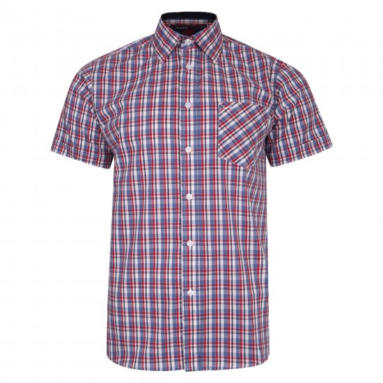 Kam Jeans 6202 Casual Shirt Red - Marškiniai - Marškiniai - 2XL-8XL