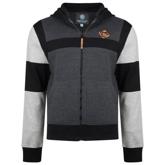 Kam Jeans 702 Cut and Sew Hoodie Charcoal - Megztiniai ir džemperiai - Megztiniai ir Džemperiai - 2XL-14XL