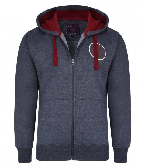 Kam Jeans 7030 Hoody Indigo - Megztiniai ir džemperiai - Megztiniai ir Džemperiai - 2XL-14XL