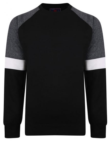 Kam Jeans 7031 Crew Neck Sweater Black - Megztiniai ir džemperiai - Megztiniai ir Džemperiai - 2XL-14XL