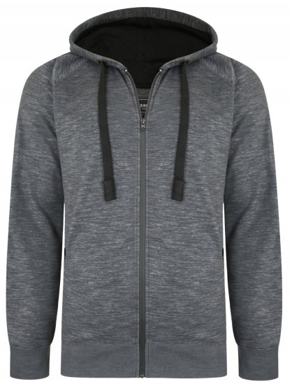 Kam Jeans 7041 Jersey Marl Hoody with Zip Pockets Charcoal - Megztiniai ir džemperiai - Megztiniai ir Džemperiai - 2XL-14XL