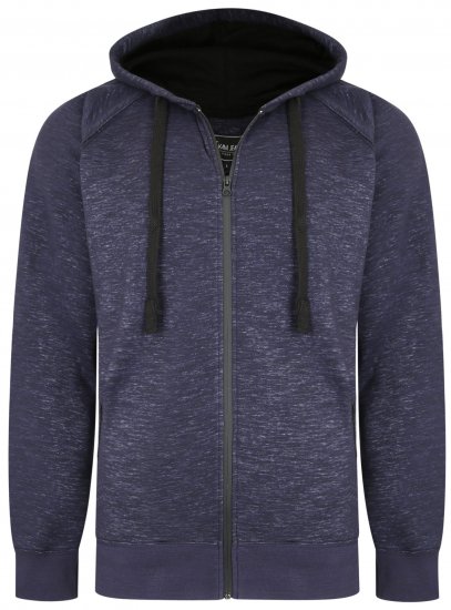 Kam Jeans 7041 Jersey Marl Hoody with Zip Pockets Indigo - Megztiniai ir džemperiai - Megztiniai ir Džemperiai - 2XL-14XL