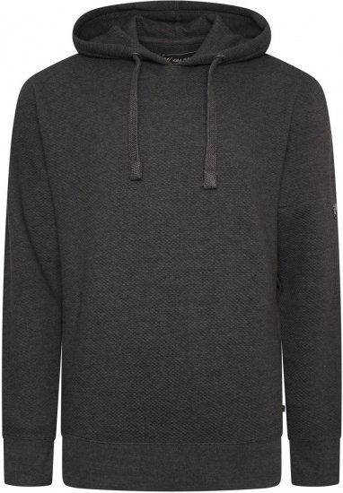 Kam Jeans 7067 Textured Over Head Hoody Charcoal - Megztiniai ir džemperiai - Megztiniai ir Džemperiai - 2XL-14XL