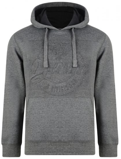 Kam Jeans 708 Embossed Hoodie Charcoal - Megztiniai ir džemperiai - Megztiniai ir Džemperiai - 2XL-14XL