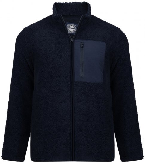 Kam Jeans 712 Teddy Fleece Navy - Megztiniai ir džemperiai - Megztiniai ir Džemperiai - 2XL-14XL