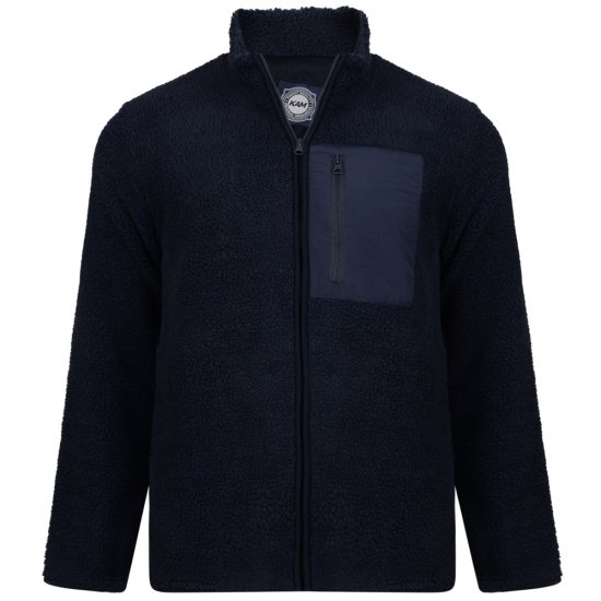 Kam Jeans 712 Teddy Fleece Navy - Megztiniai ir džemperiai - Megztiniai ir Džemperiai - 2XL-14XL