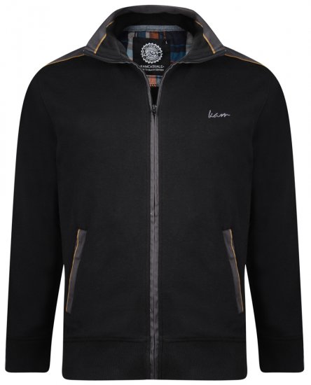 Kam Jeans 714 Shoulder Panel Sweater Black - Megztiniai ir džemperiai - Megztiniai ir Džemperiai - 2XL-14XL