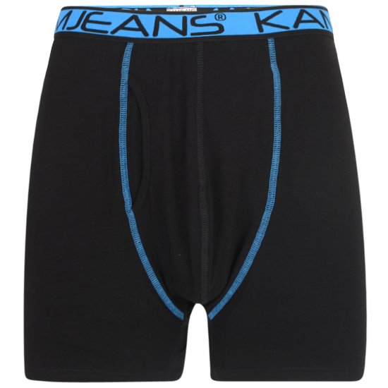 Kam Jeans Boxer Šortai Juodi ir Tamsiai Mėlyni 2-komplektai - Apatinis trikotažas ir plaukimo apranga - Apatinis trikotažas - 2XL-8XL