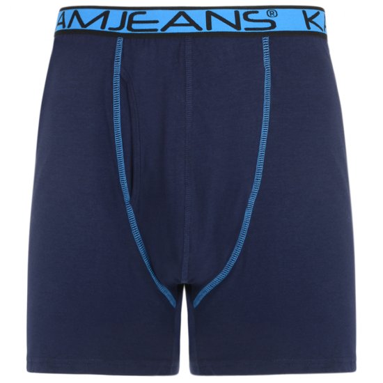 Kam Jeans Boxer Šortai Juodi ir Tamsiai Mėlyni 2-komplektai - Apatinis trikotažas ir plaukimo apranga - Apatinis trikotažas - 2XL-8XL