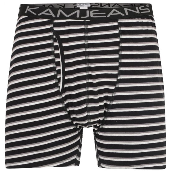 Kam Jeans Dryžuoti Boxer Šortai 2-komplektai - Apatinis trikotažas ir plaukimo apranga - Apatinis trikotažas - 2XL-8XL