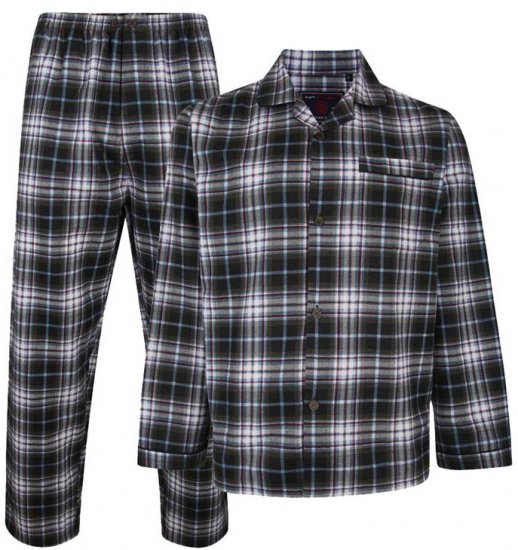 Kam Jeans 880 Flannel Pyjama Set - Apatinis trikotažas ir plaukimo apranga - Apatinis trikotažas - 2XL-8XL