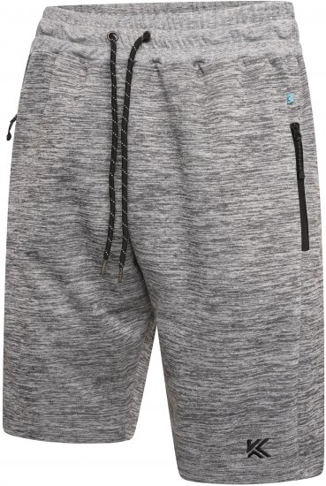 Kam Jeans AP005 Active Performance Marl Shorts Grey - Laisvalaikio Kelnės ir Šortai - Laisvalaikio Kelnės ir Šortai - 2XL-12XL