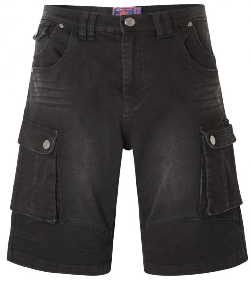 Kam Jeans Ivan Cargo Shorts Black - Šortai - Šortai - W40-W60