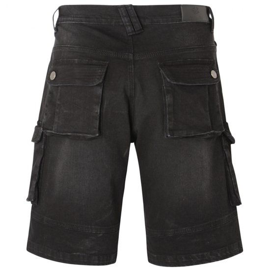 Kam Jeans Ivan Cargo Shorts Black - Šortai - Šortai - W40-W60