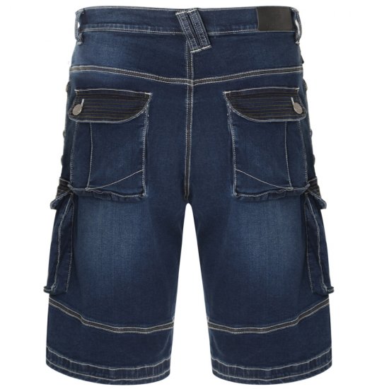 Kam Jeans Ivan Cargo Shorts Dark Used - Šortai - Šortai - W40-W60