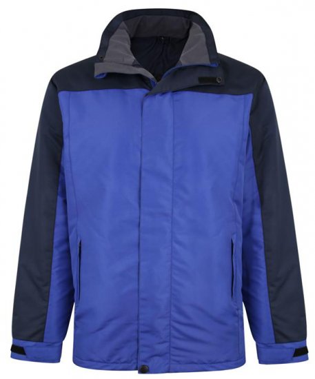 Kam Jeans KV113 Padded Waterproof Coat Navy - Didelės vyriškos striukės - Didelės vyriškos striukės