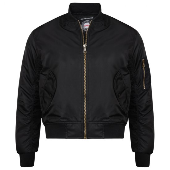 Kam Jeans KV75 Bomber Jacket Black - Didelės vyriškos striukės - Didelės vyriškos striukės