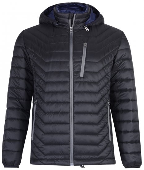 Kam Jeans KV90 Jacket Black - Didelės vyriškos striukės - Didelės vyriškos striukės