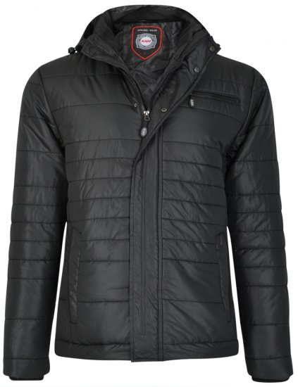 Kam Jeans KV94 Jacket Black - Didelės vyriškos striukės - Didelės vyriškos striukės
