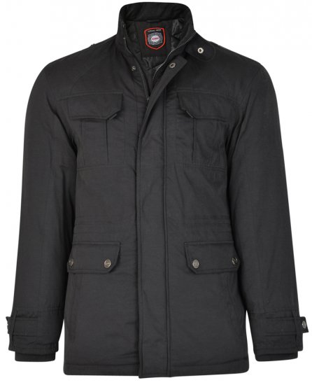 Kam Jeans KV95 Jacket Black - Didelės vyriškos striukės - Didelės vyriškos striukės